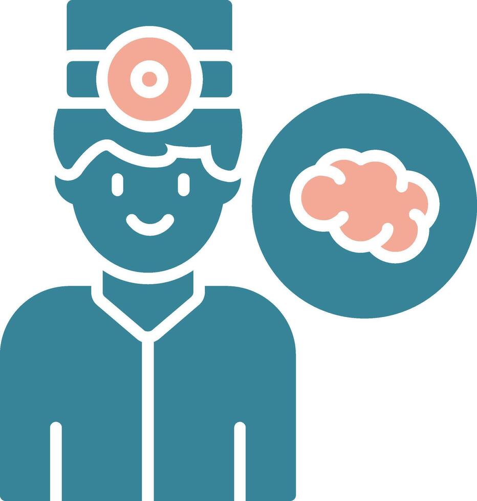 Neurologist Detailed Line Drawing vector