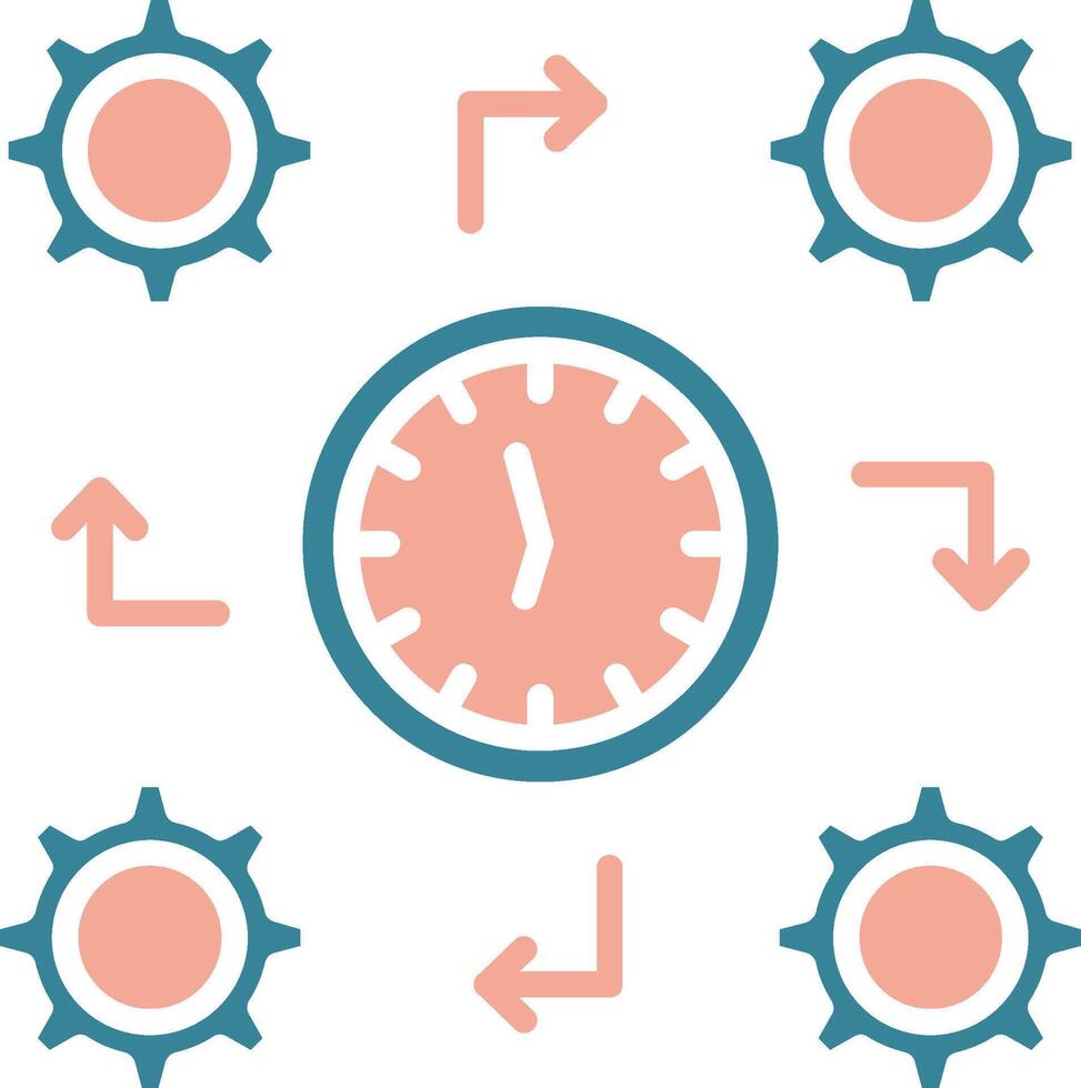 Process Pastel Grid Symbol vector