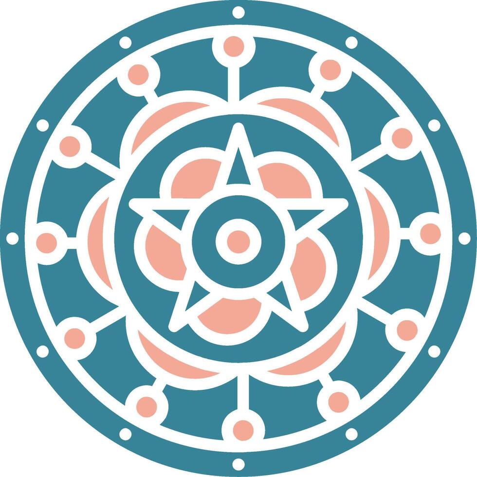 Mandala Cool Tone Object vector