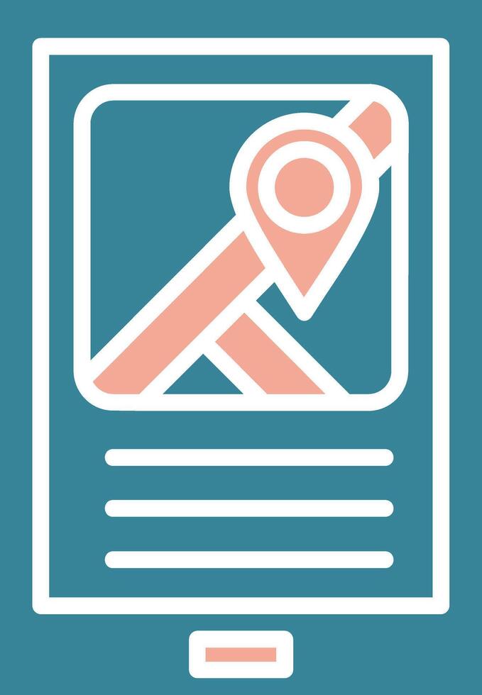 Map Hybrid Icon Module vector