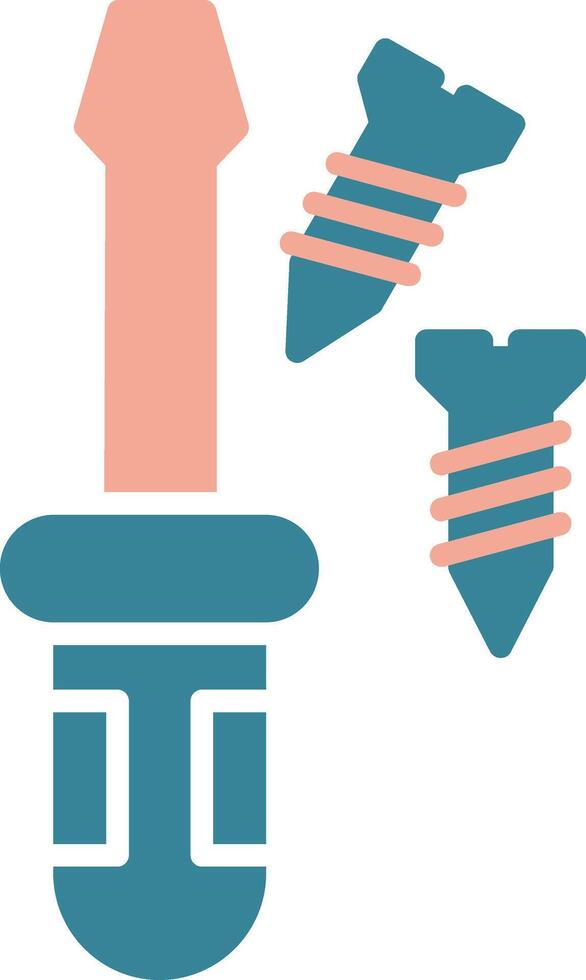 Screwdriver Minimal Grid Form vector