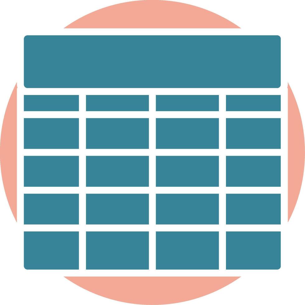Table Gradient Style Object vector