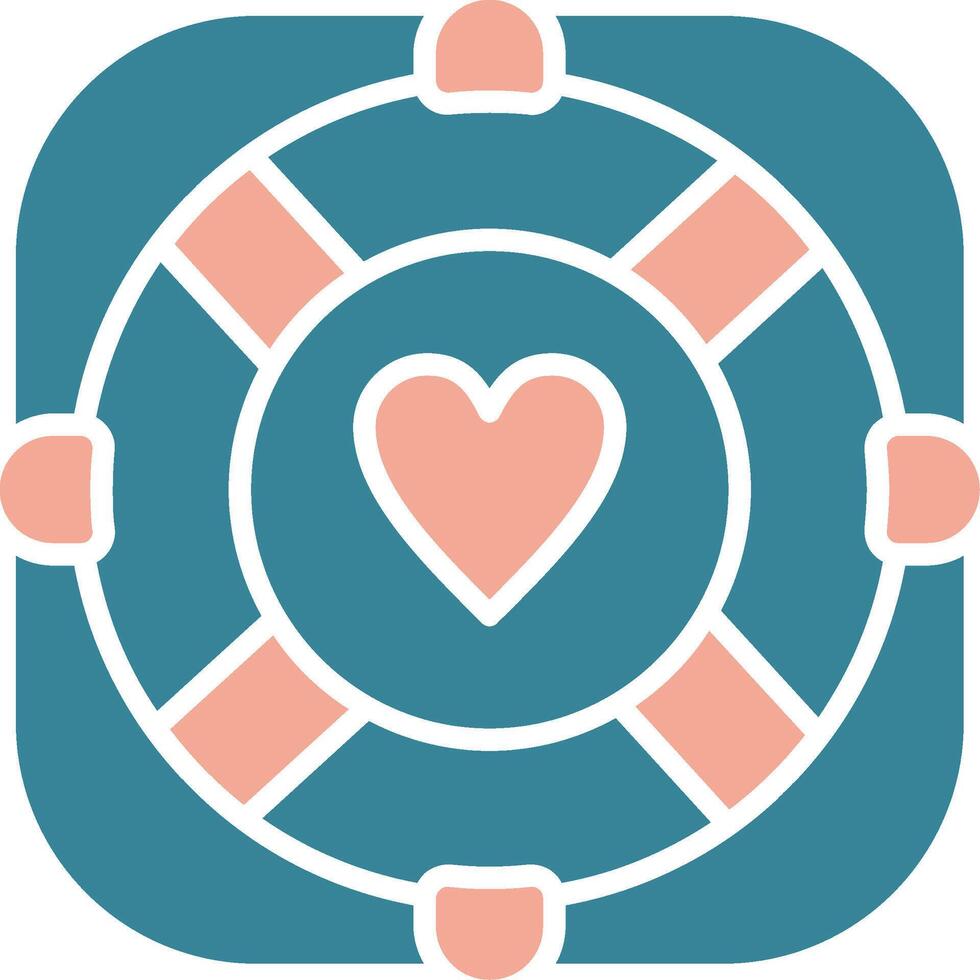 Lifebuoy Vibrant Web Token vector