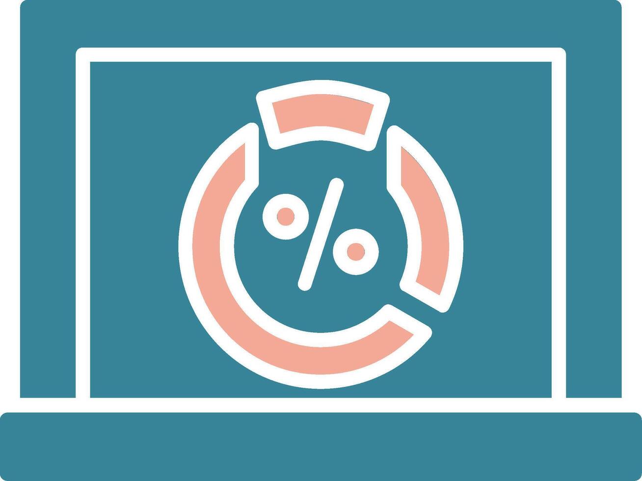 Pie Chart Bright Web Symbol vector