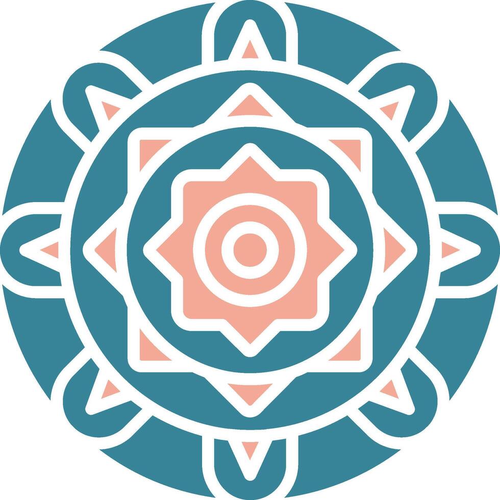 Mandala Bright Color Symbol vector