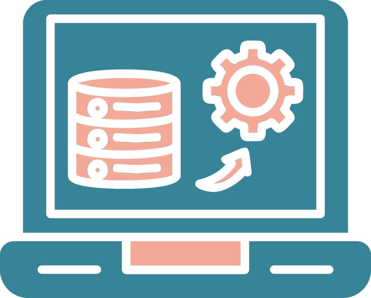 Laptop Modular App Token vector