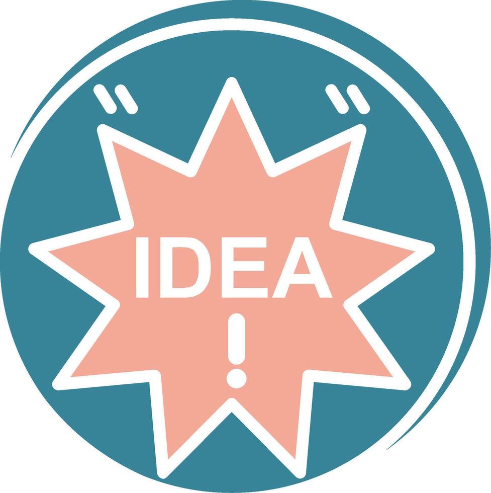 Idea Highlighted Badge Graphic vector