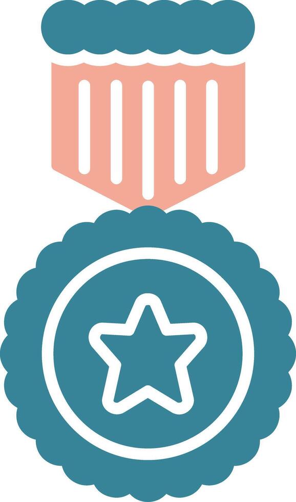 Medal Flat Design Token vector