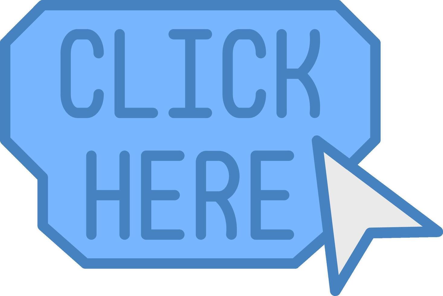 Click Here High Detail Sketch vector