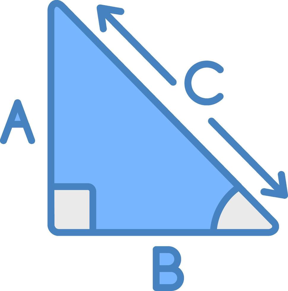 Pythagoras Flat Design Token vector