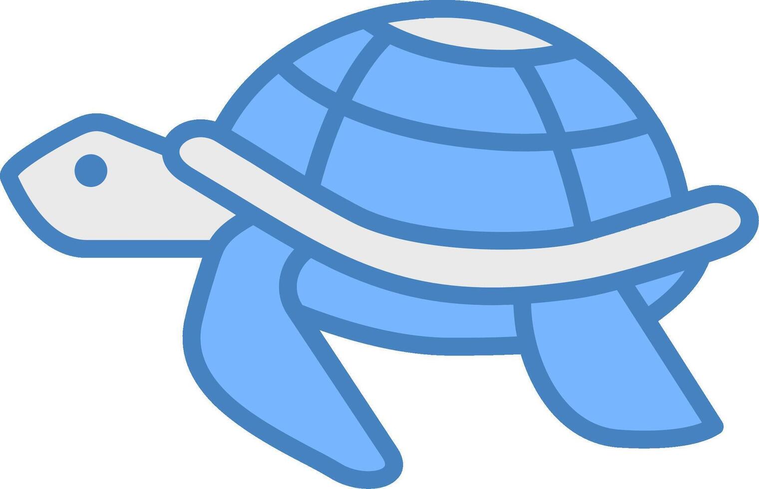 Sea Turtle Hybrid Icon Module vector