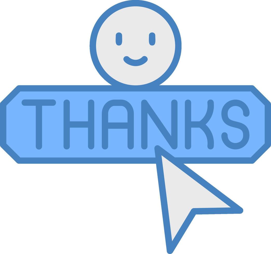 Thanks Crisp UX Graphic vector