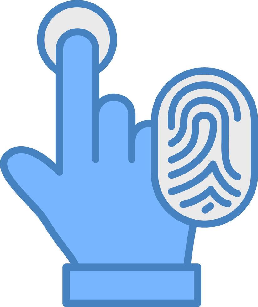Touch Id Cool Tone Object vector