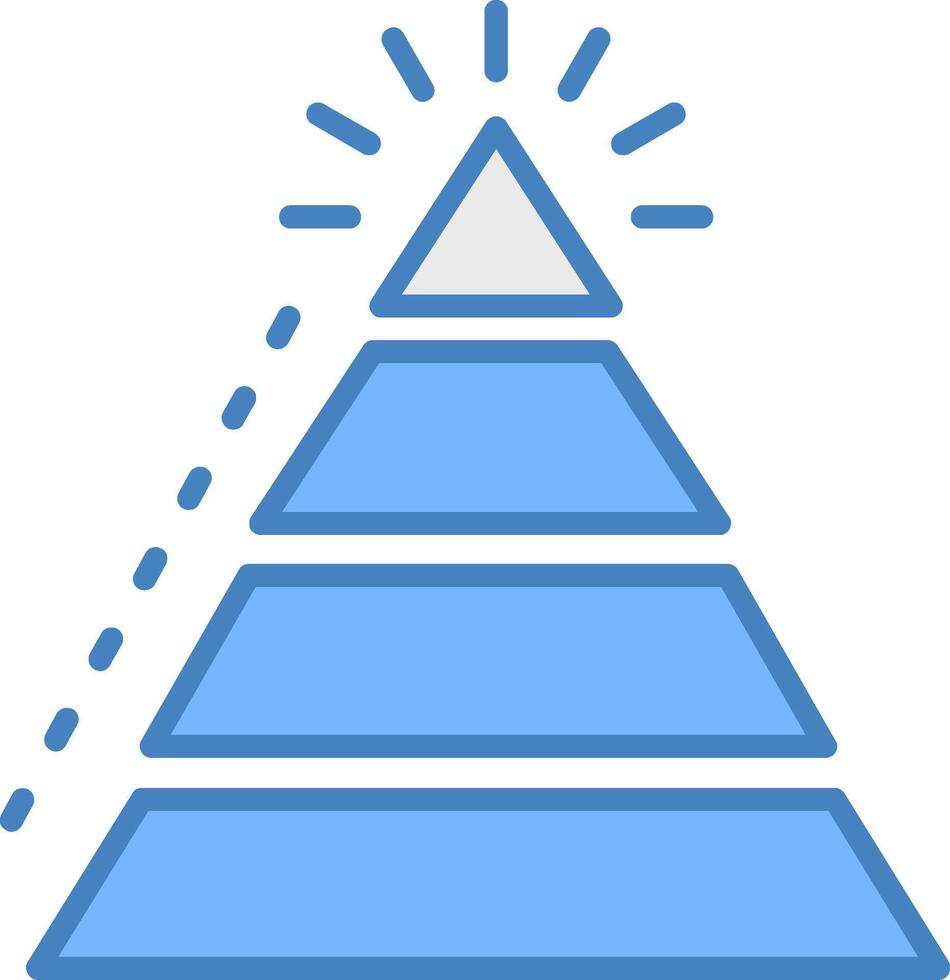 Pyramid Chart High-Tech UX Unit vector