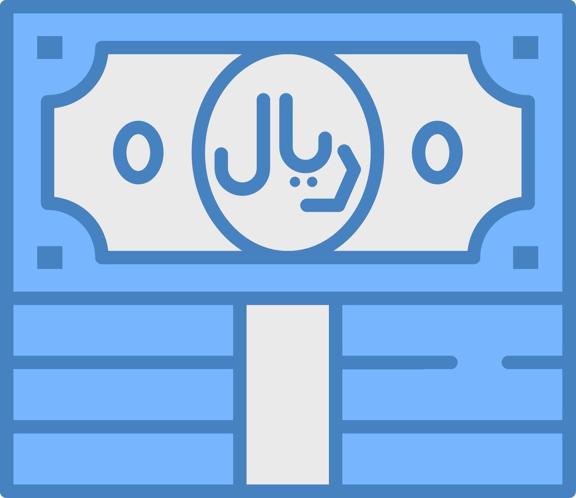 Riyal Crystal Clear Object vector