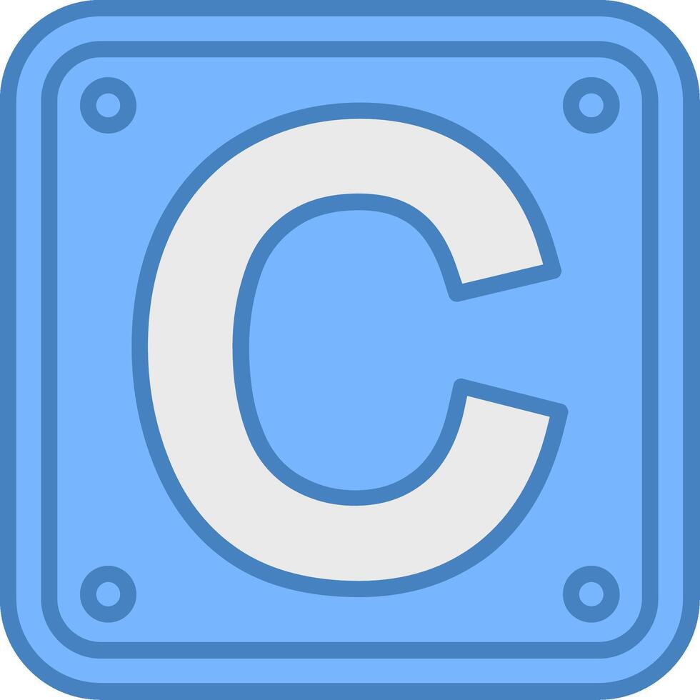 Letter C High Detail Sketch vector