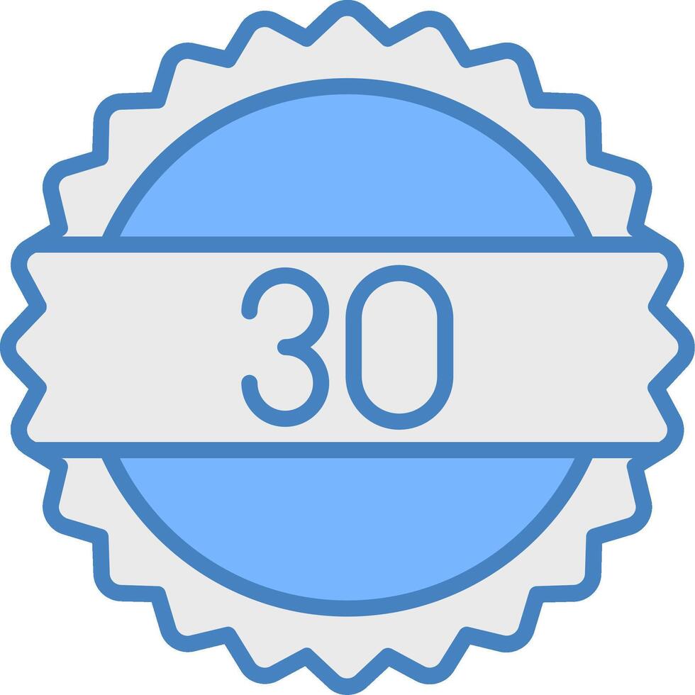 30 Days Advanced Line Graphic vector