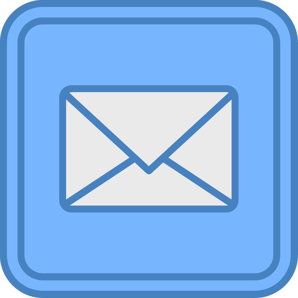 Mail Geometric Icon Piece vector