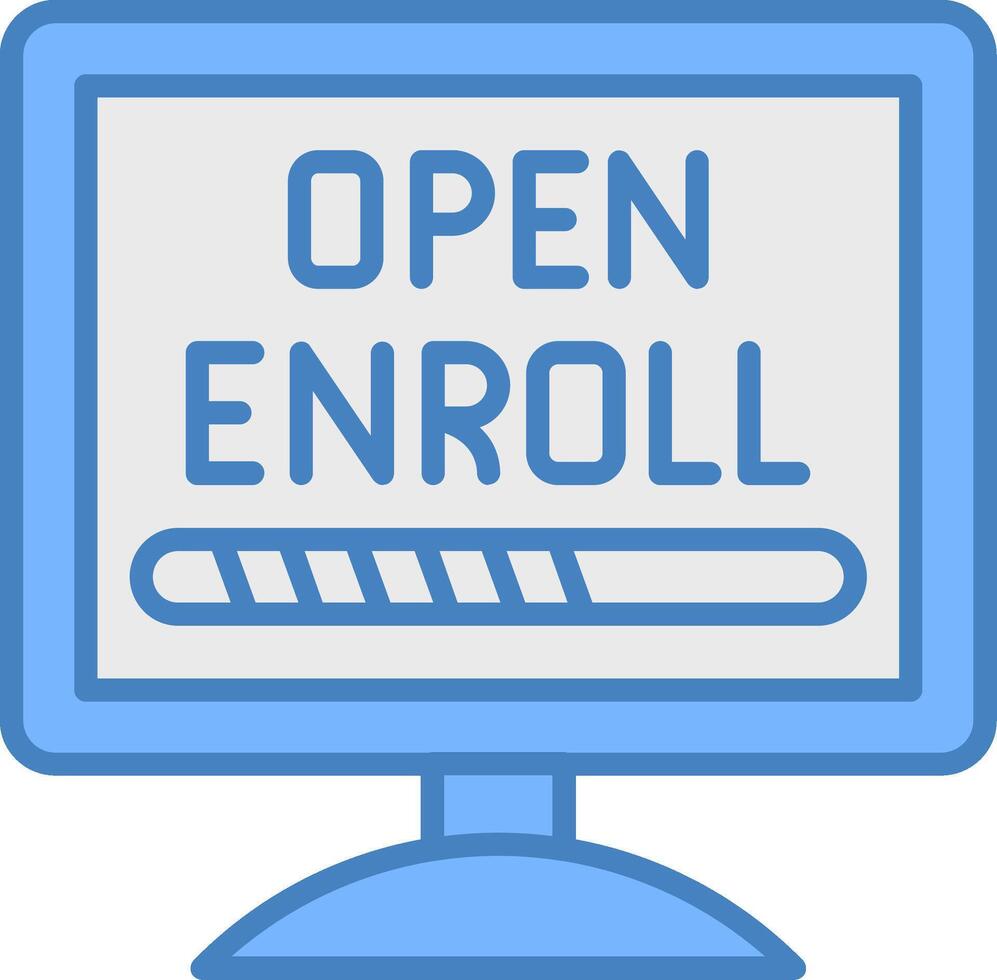 Open Enrollment Refined Pattern vector