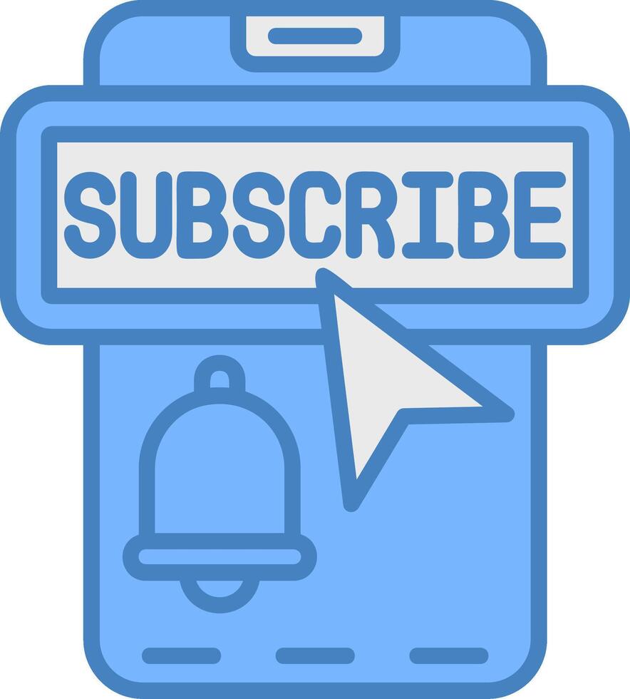 Subscribe Handcrafted Line Element vector