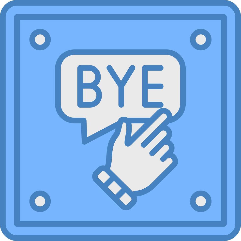 Bye Styled Badge vector