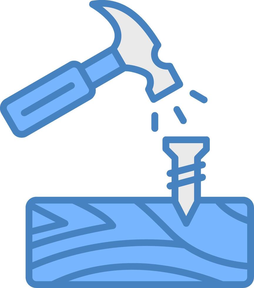 Carpenter Smooth Shape Graphic vector
