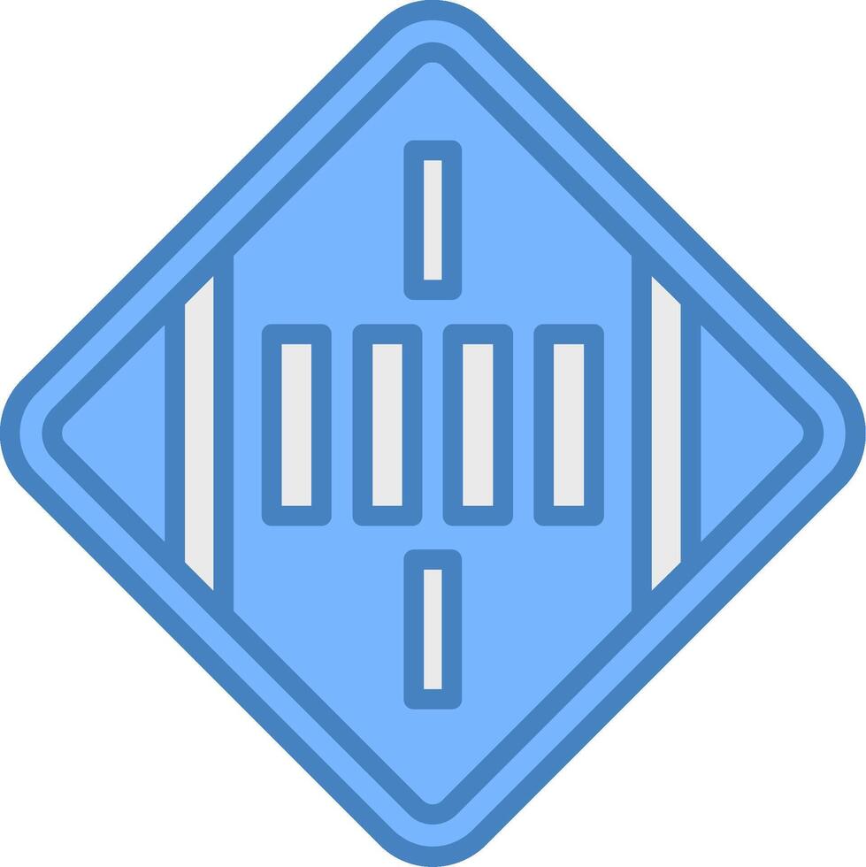 Crosswalk Universal Visual Symbol vector