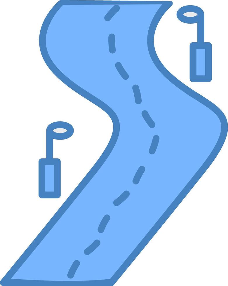 Road Ultra Thin Mark vector