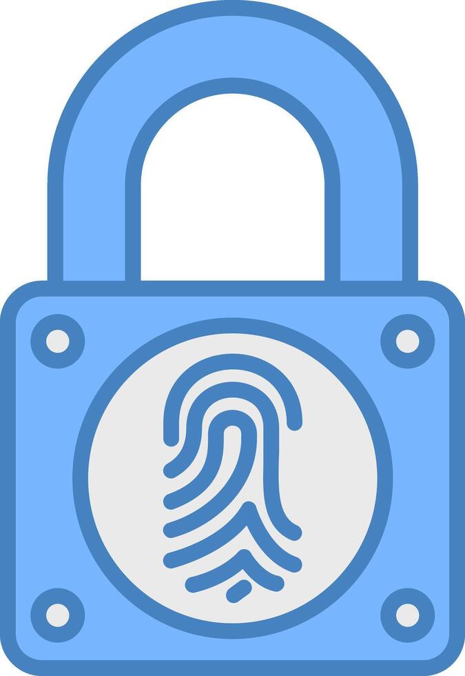 Smart Lock Solid UX Block vector
