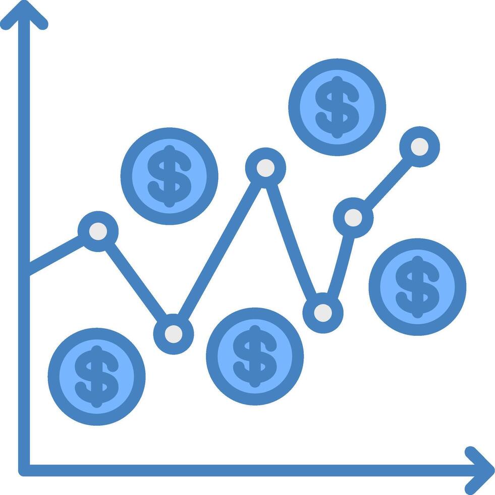 Dollar Cost Average Optimized Icon Feature vector