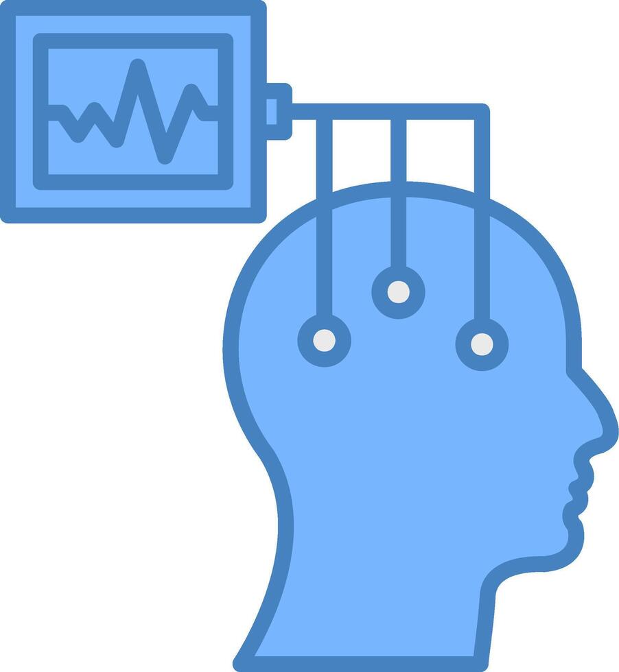 Electroencephalogram Bold Grid Emblem vector