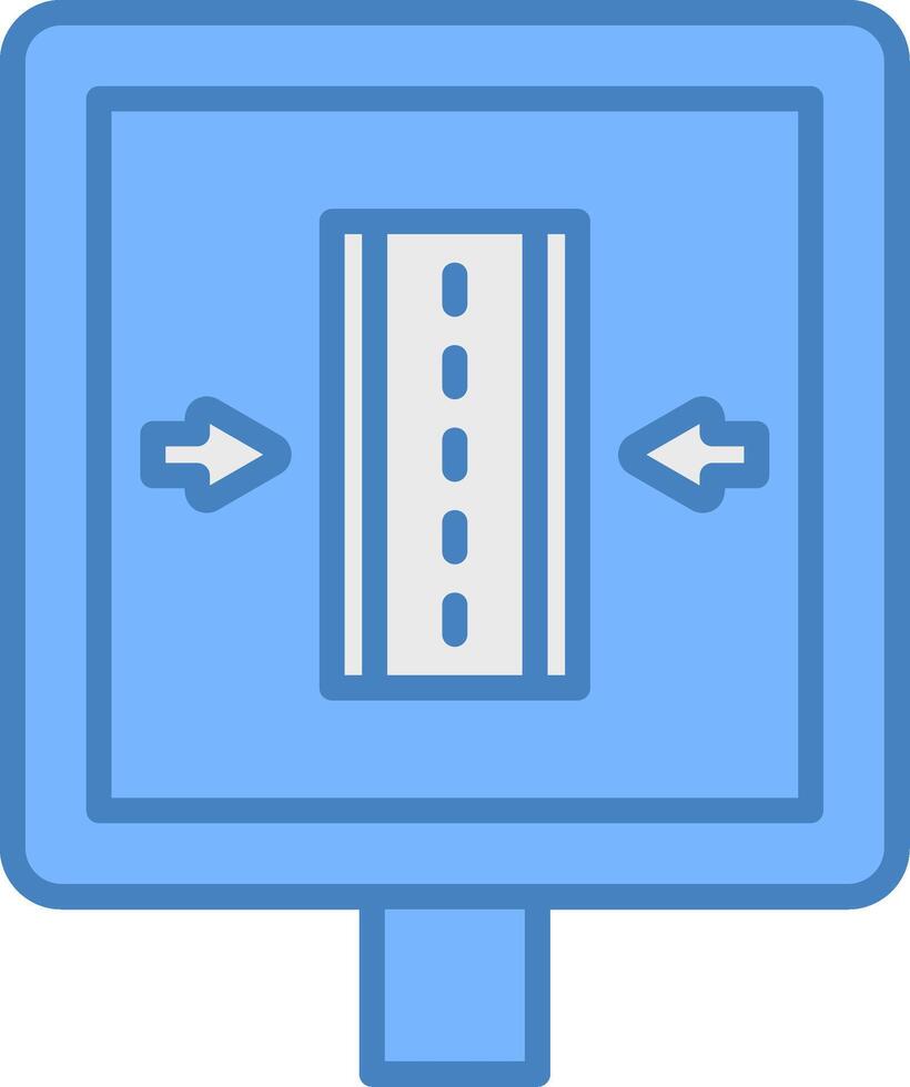 Narrow Road Bright Tone Sketch vector