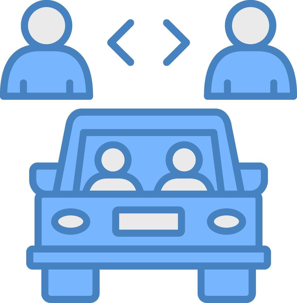 Car Sharing Seamless Interface Block vector