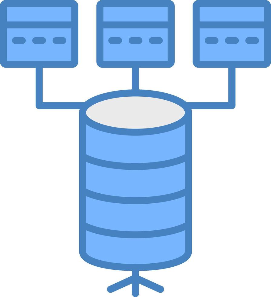 Data Model Flat Design Token vector