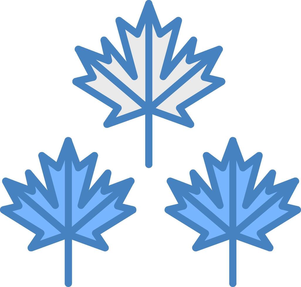 Maple Leaf Bold Grid Emblem vector