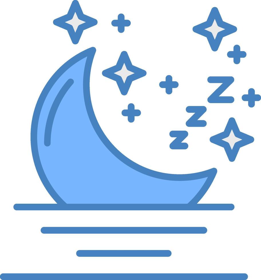 Moon Refined Shape Symbol vector