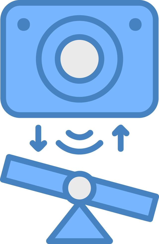 Tilt Sensor Neon Badge Element vector