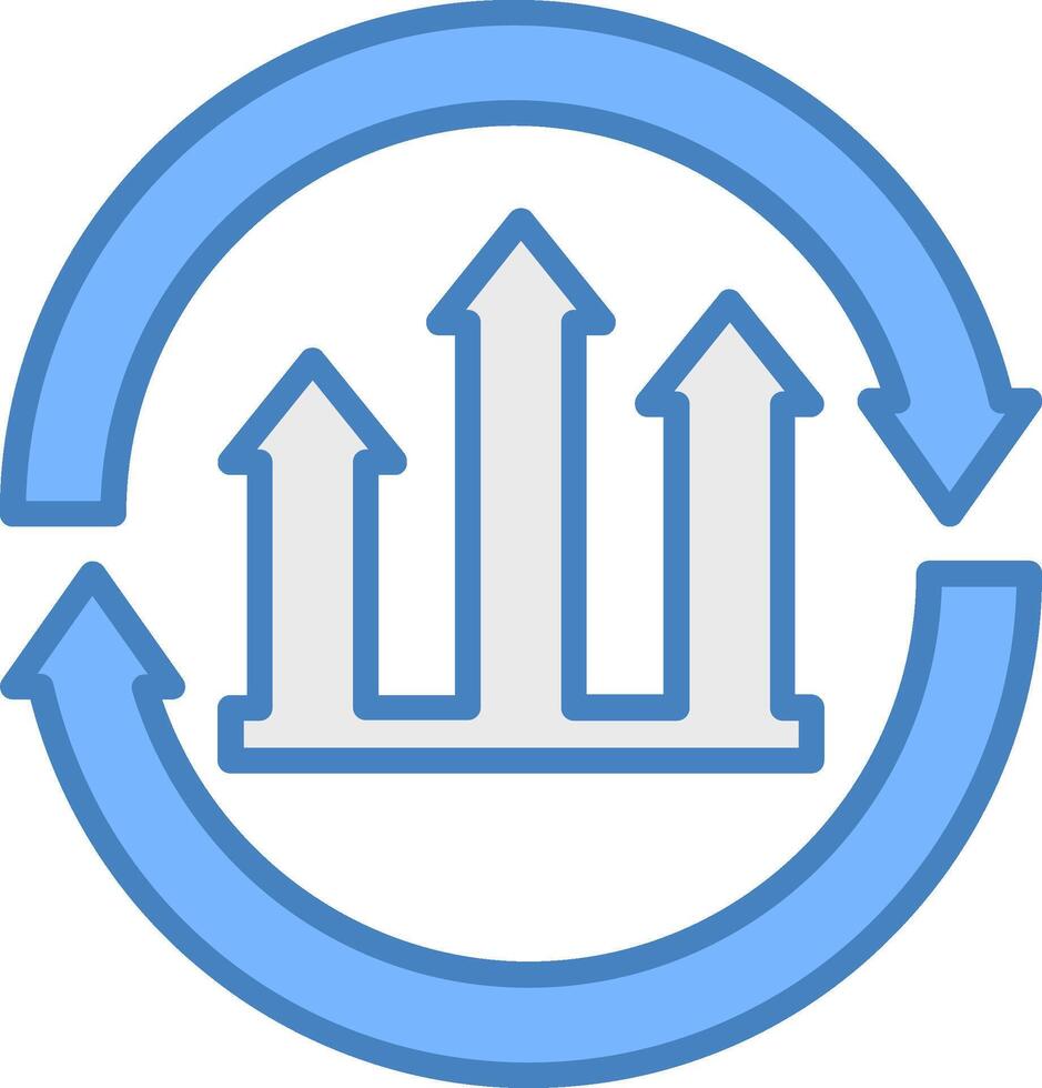 Continuous Improvement Isometric App Unit vector