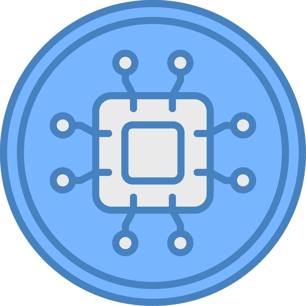 Ic Chip Futuristic UI Element vector
