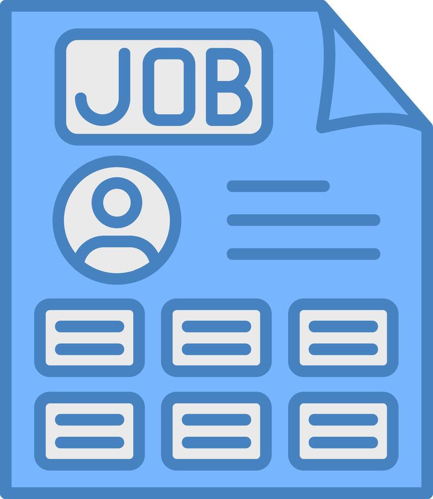 Job Advanced Line Graphic vector