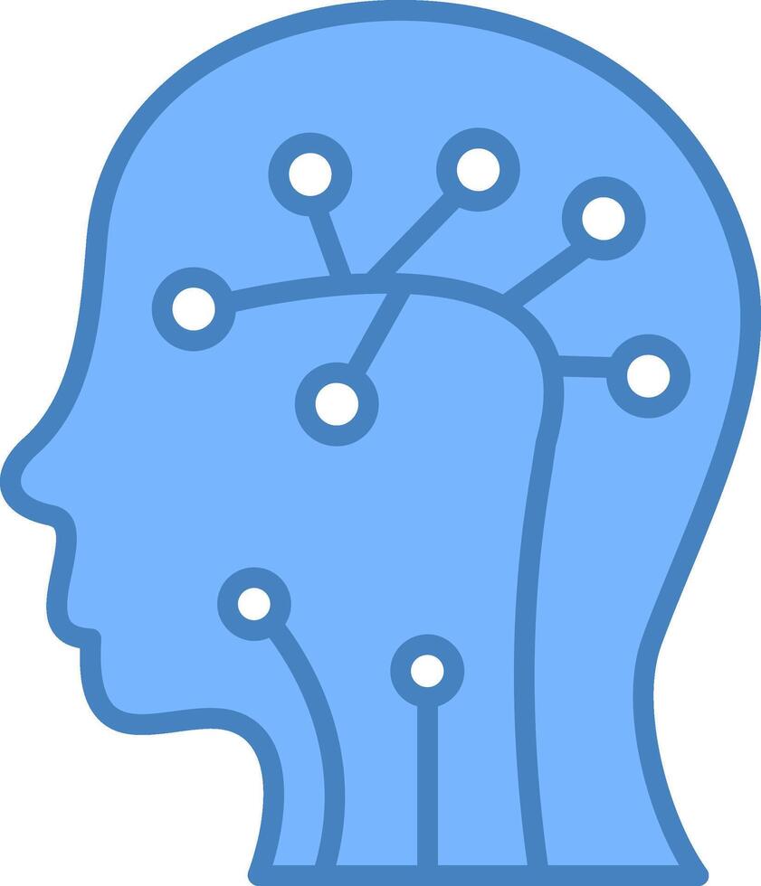 Neural Network Modern Grid Sketch vector