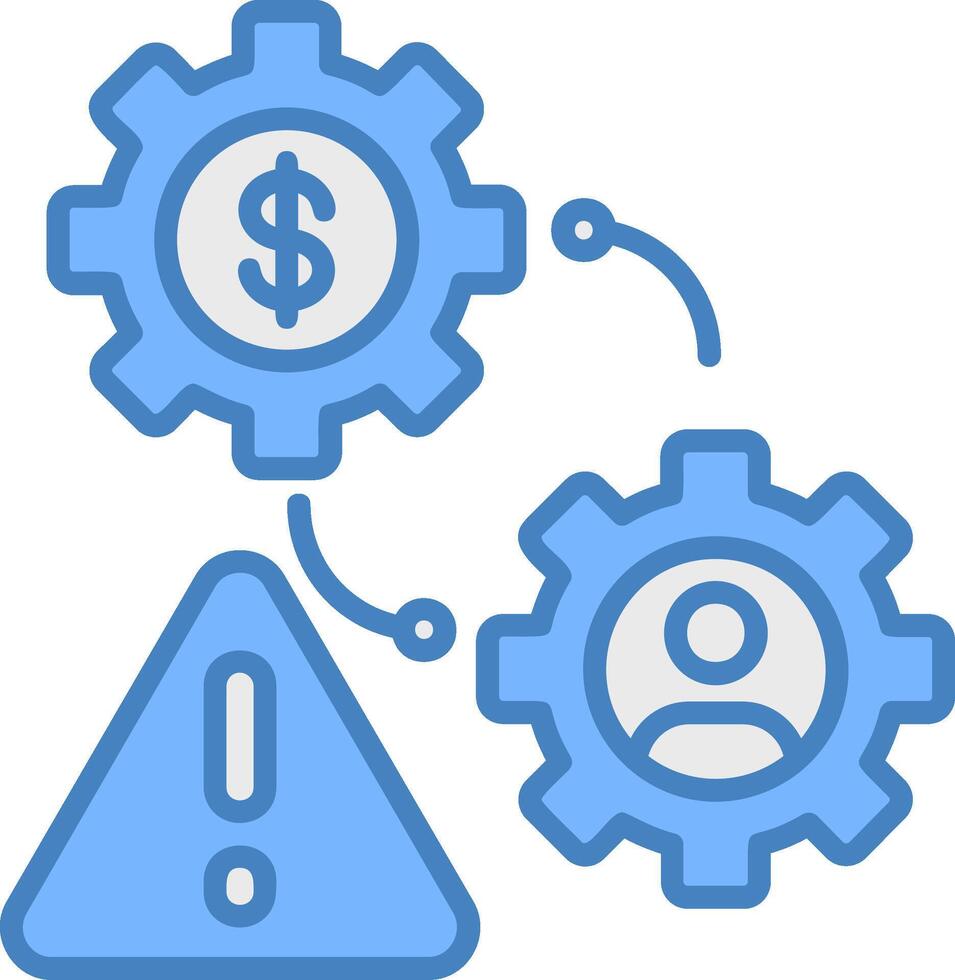 Risk Management Vibrant Web Token vector