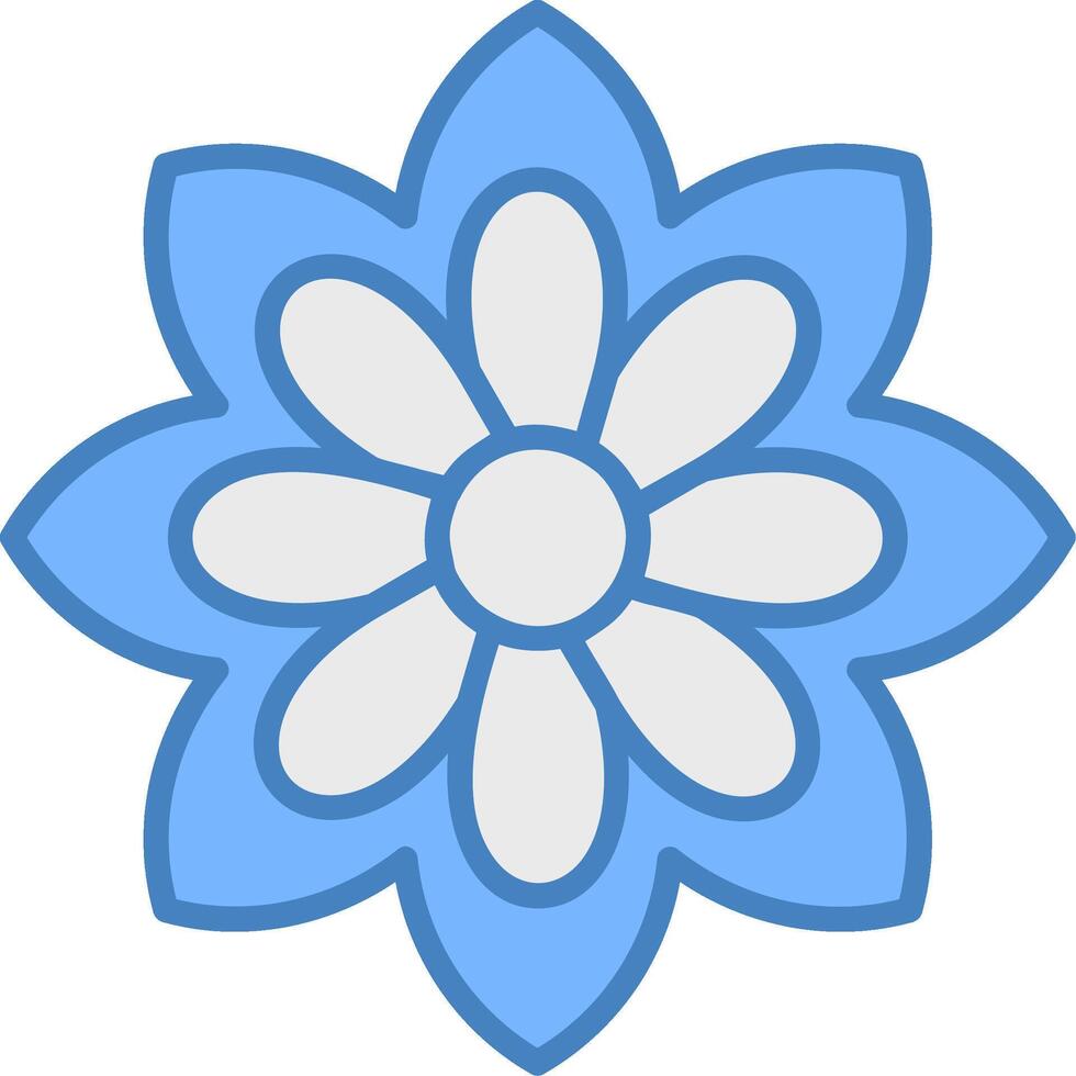 Morning Glory Solid Badge Object vector