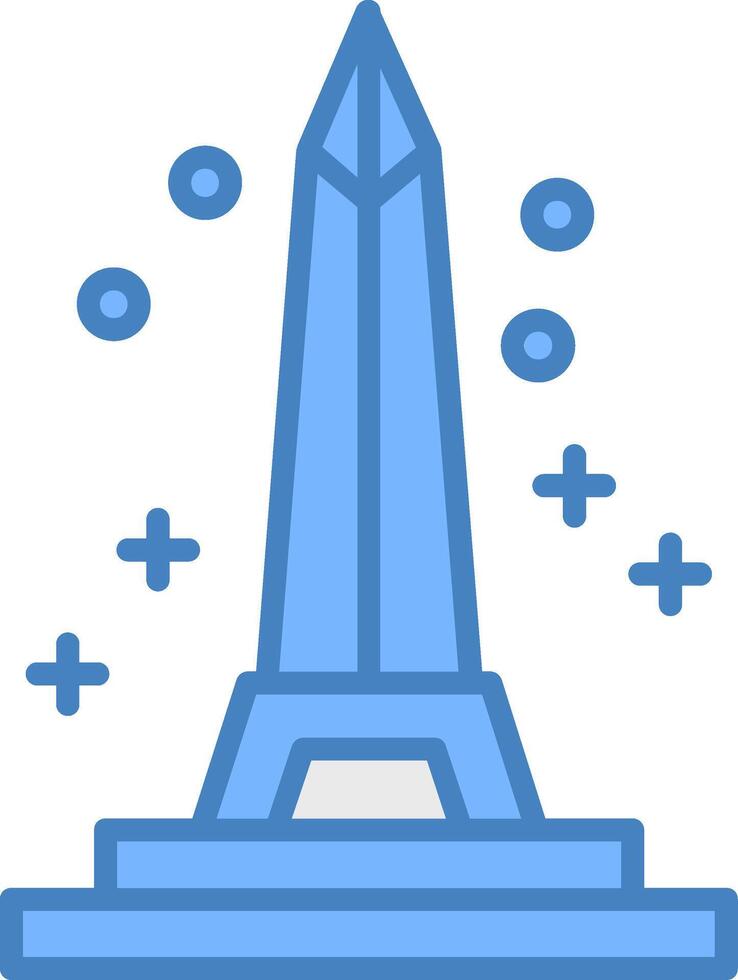 Obelisk Digital Sketch Object vector
