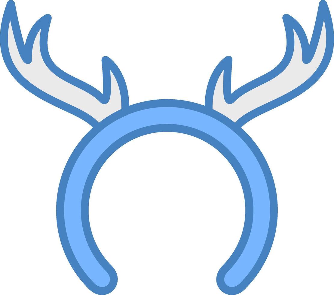 Reindeer Antlers Highlighted Badge Graphic vector