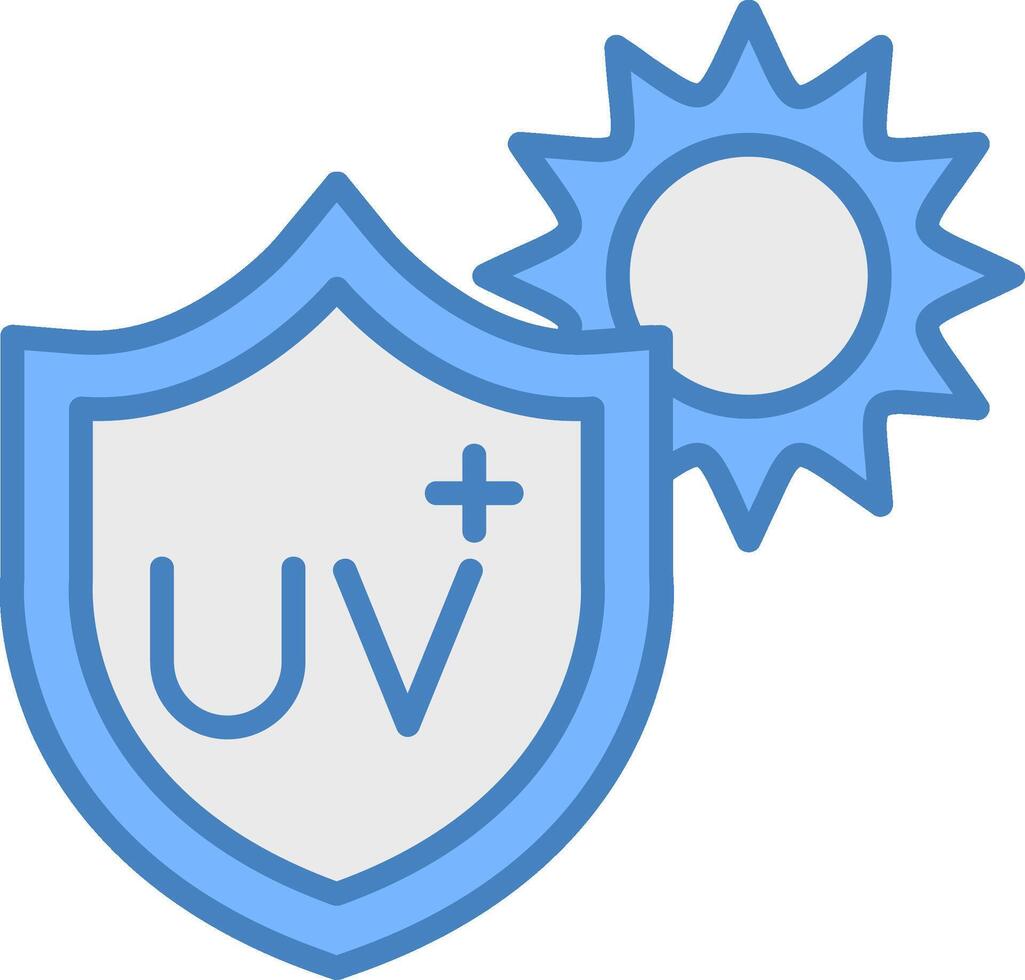 UV Protection Styled Badge vector