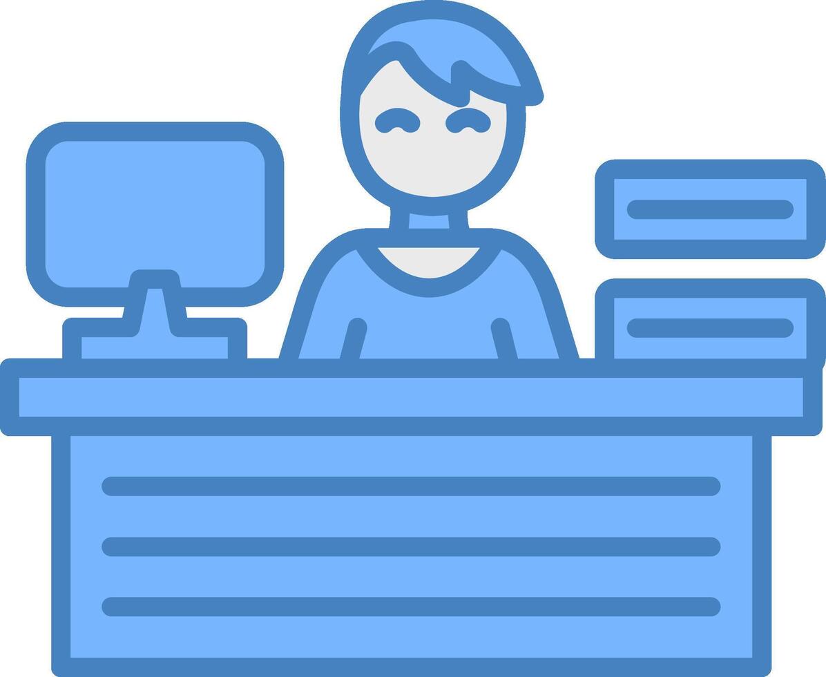 Workplace High Detail Sketch vector