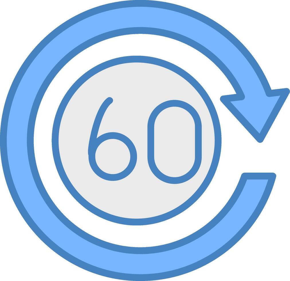 60 Days Simplified Sketch Piece vector