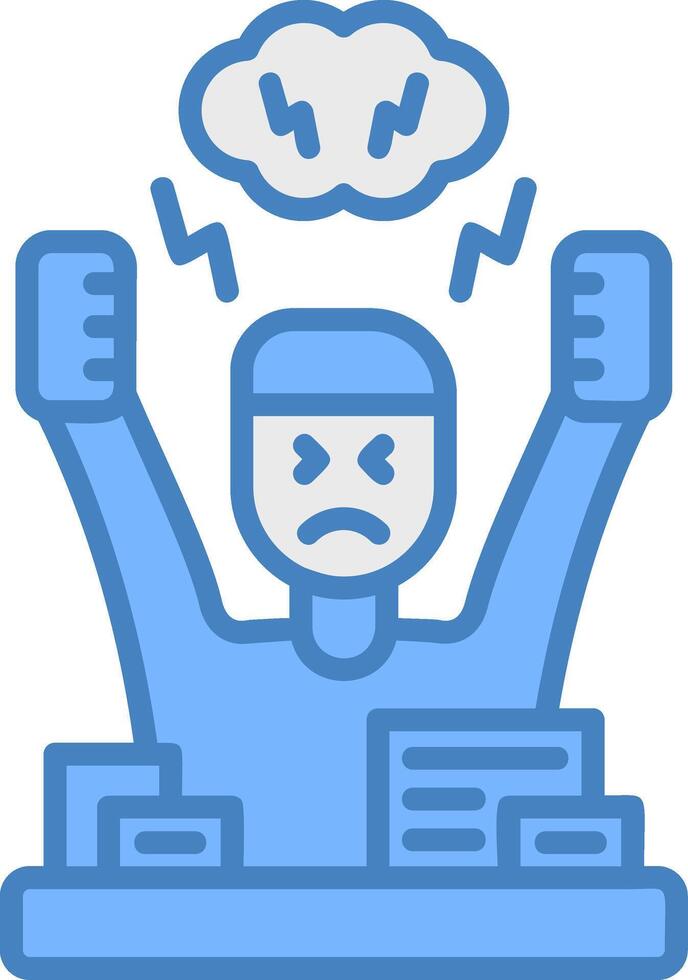 Angry Gradient Style Object vector