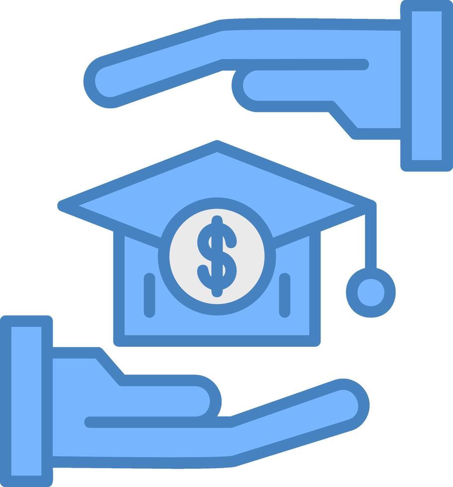 Scholarship Iconic Grid Pattern vector